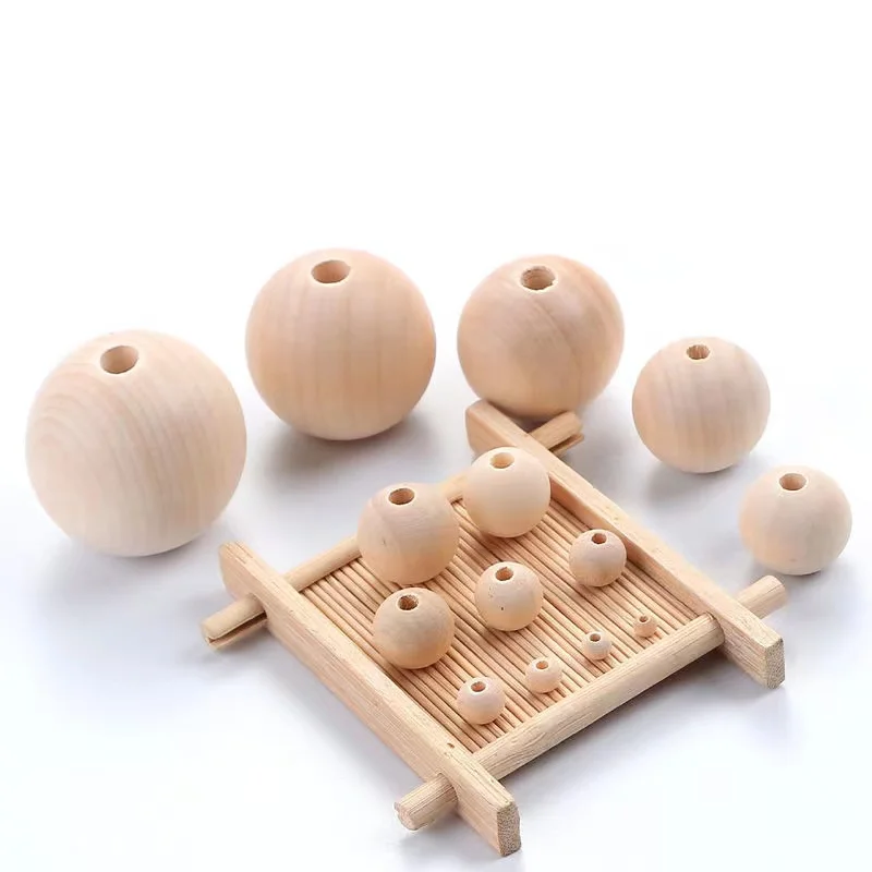 

Wholesale High-quality Wood Materials Accessories Houten Kralen Necklace Center Drilled Wooden Beads For Crafts Making, Nuturl