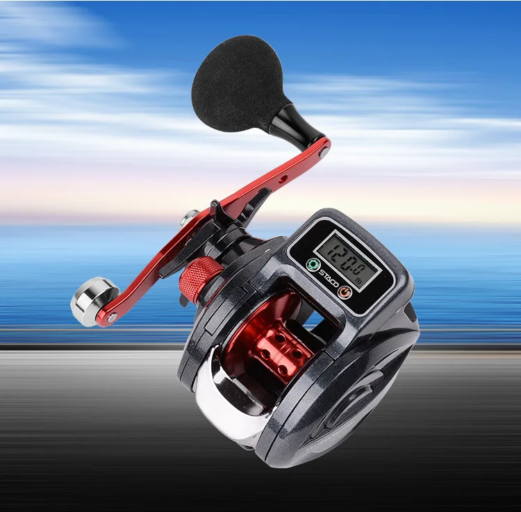 Baitcasting Fishing Reel With Line Counter 9+1 Bearings Baitcaster Reel