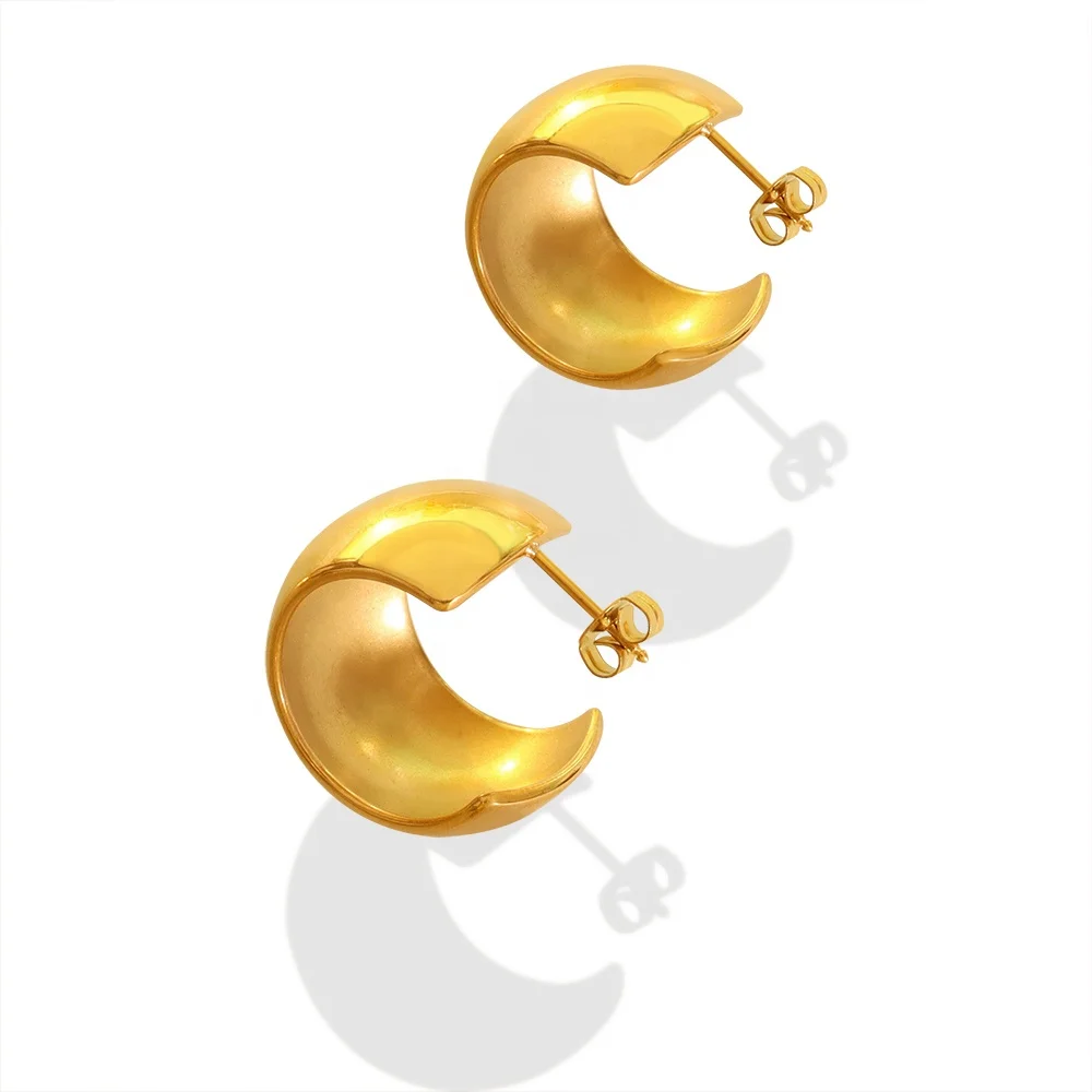 

2023 new geometric C-shaped earrings retro women's jewelry New Designed