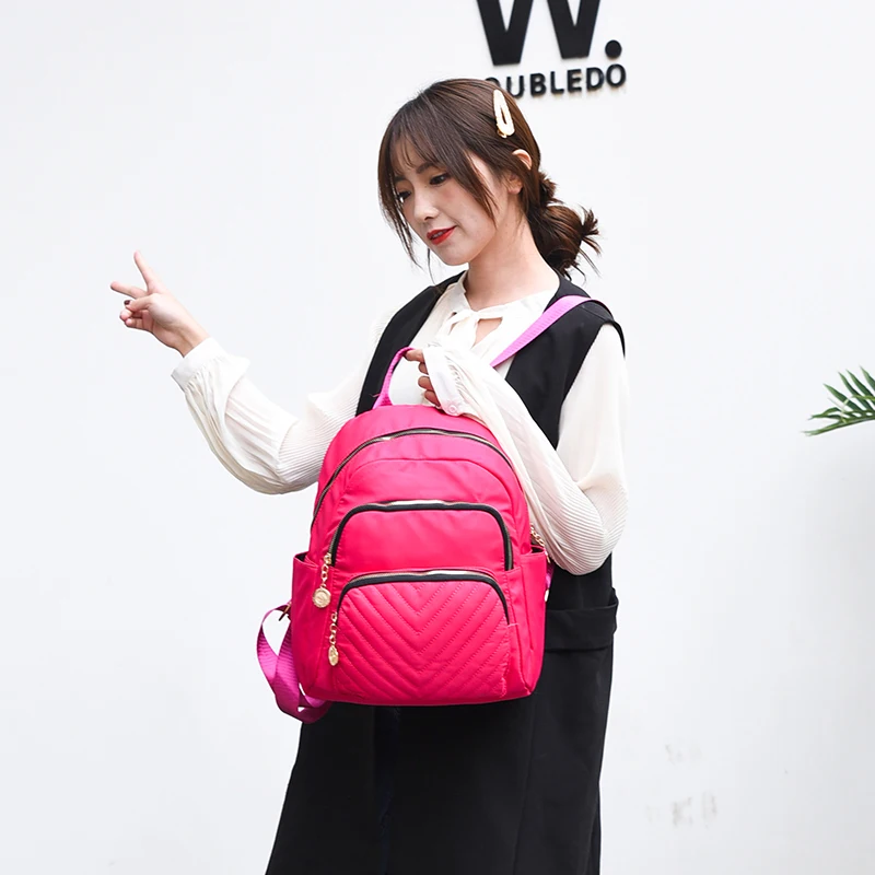 

Pink 40L Large No MOQ Custom Fashion Polyester Waterproof Girls Teenagers Backpack School Bags For 10 - 18 Years Old, As picture or as your request