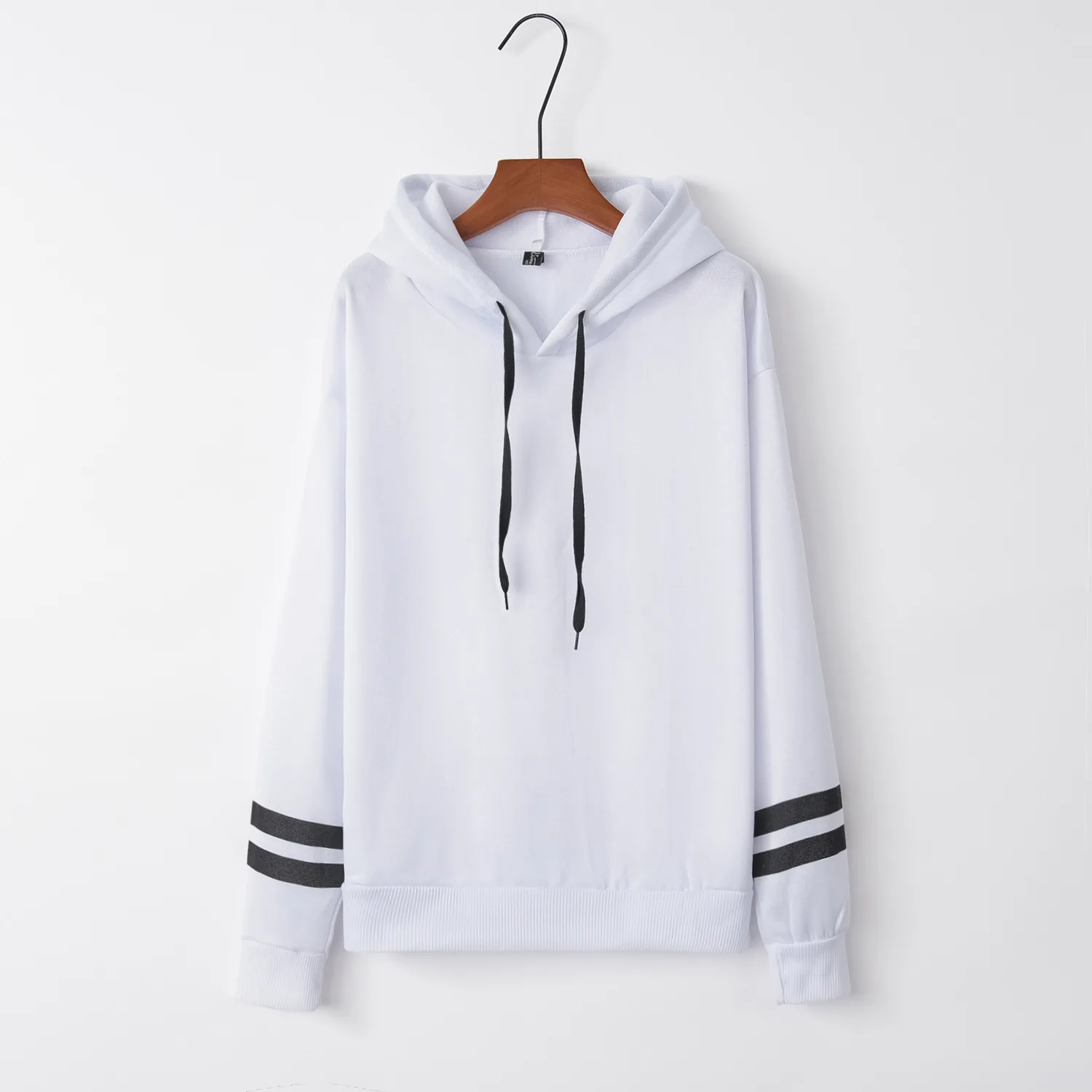 

Custom Wholesale Cheap Price Casual Women Fleece Hooded Sweatshirt Loose Fit Solid Long Sleeve Pullover Sweatshirt