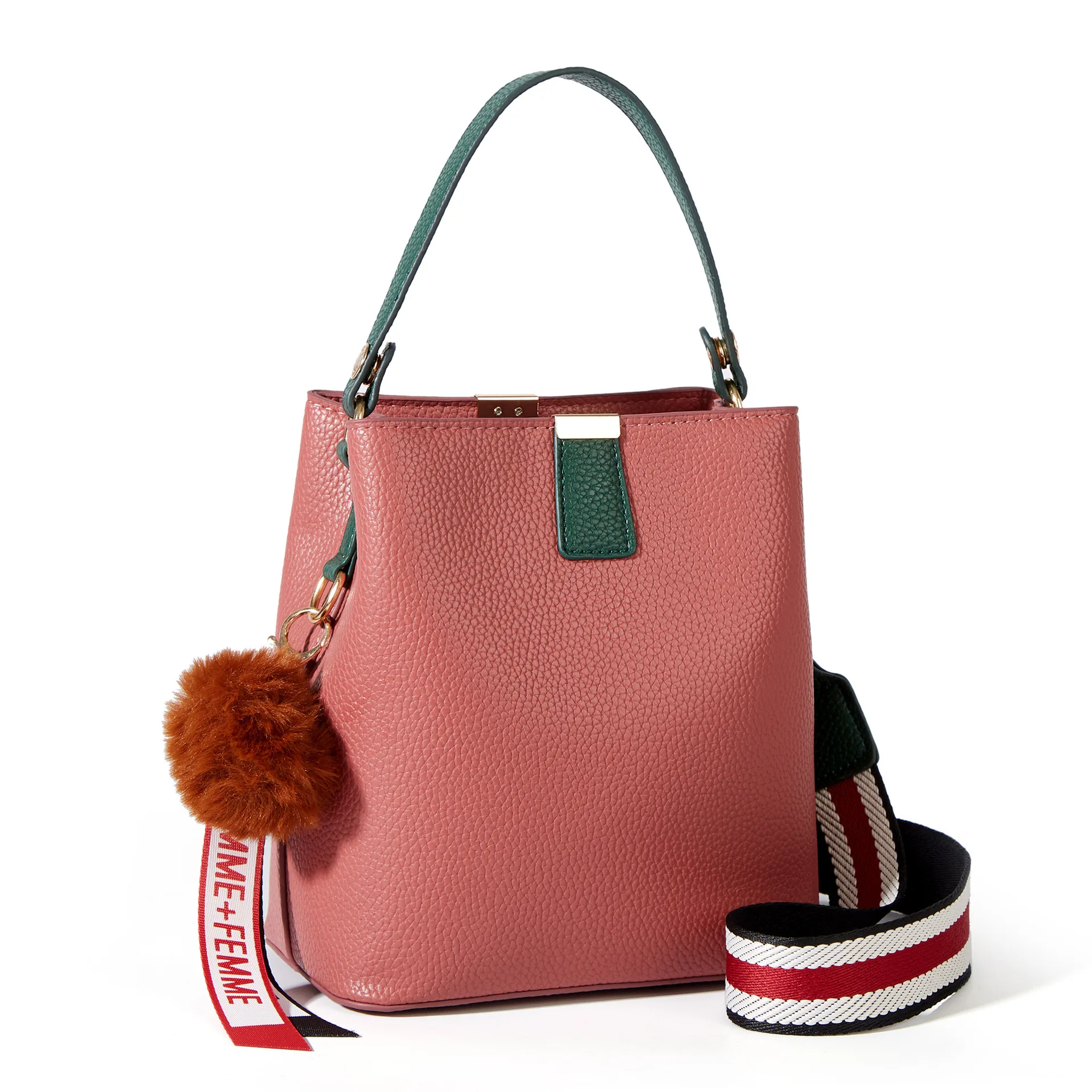 

OEM Factory Price Durability Black Crossbody Pu Leather Tote Bag