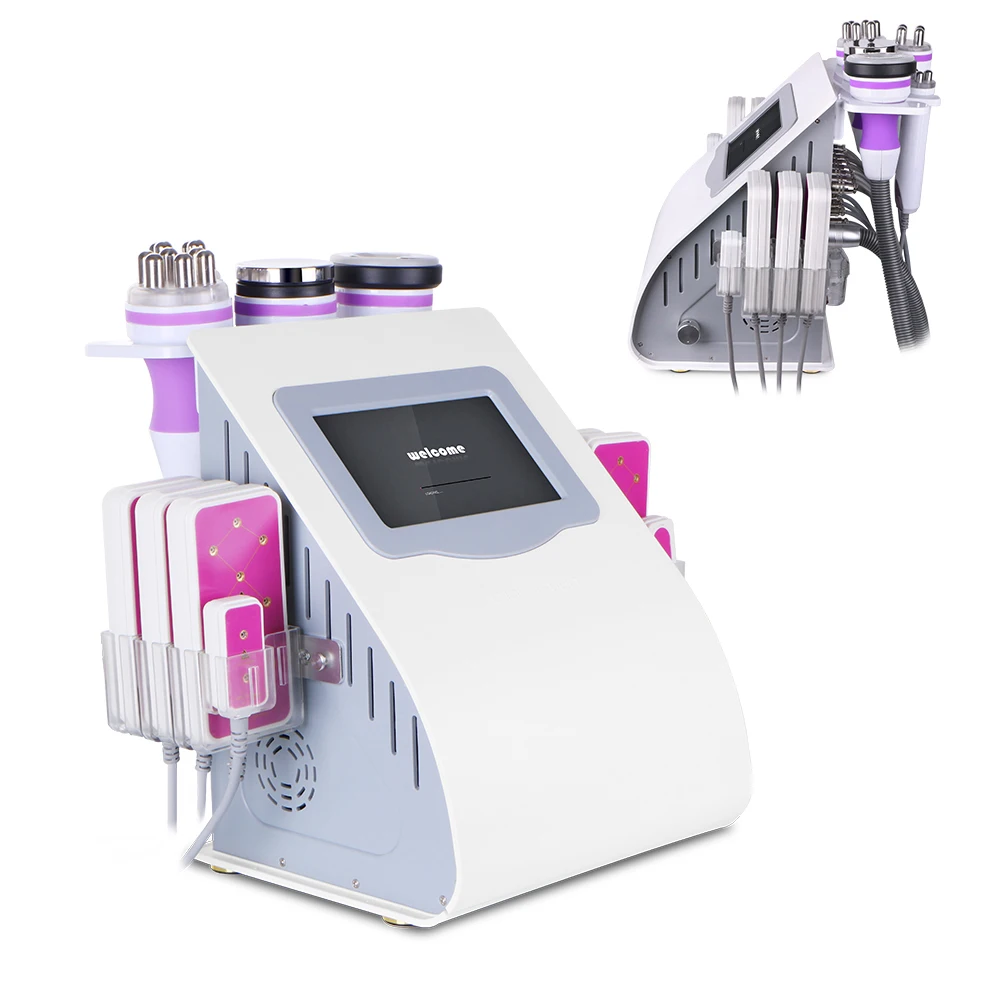 

2021 Vacuum Cavitation RF face lift body cellulite weight reduction lipo laser 40k ultrasound slimming fat Cavitation machine