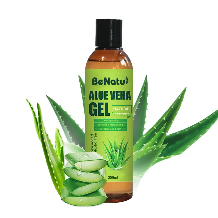 

Organic Aloe Vera Gel with 100% Pure Aloe From Freshly Cut Aloe Plant private label 250ml