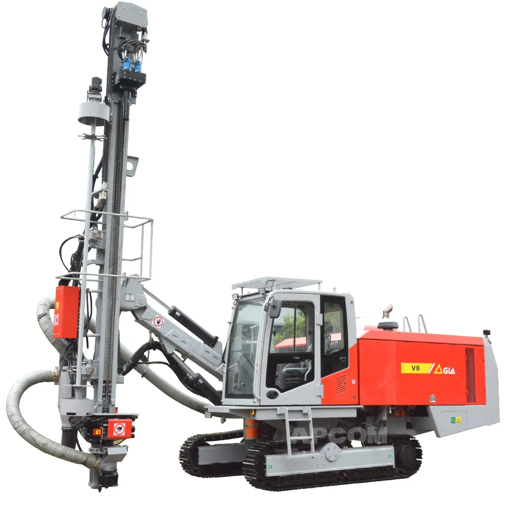Blasted Mining Drilling Rig Mine  APCOM V8 Hole Drill Equipment DTH Drilling Rig for Sale