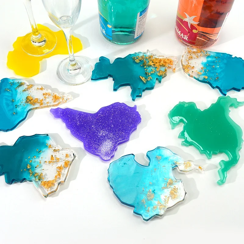 

TC144 Irregular Resin Silicon Molds Coasters And Trays Mold Silicon Resin Animal For Epoxy Resin Craft DIY 1202