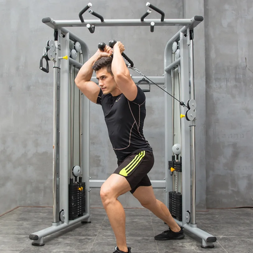 

Unique Combination Fitness Equipment Comprehensive Training Equipment Strength Training Fitness Gantry Squat Rack, As picture