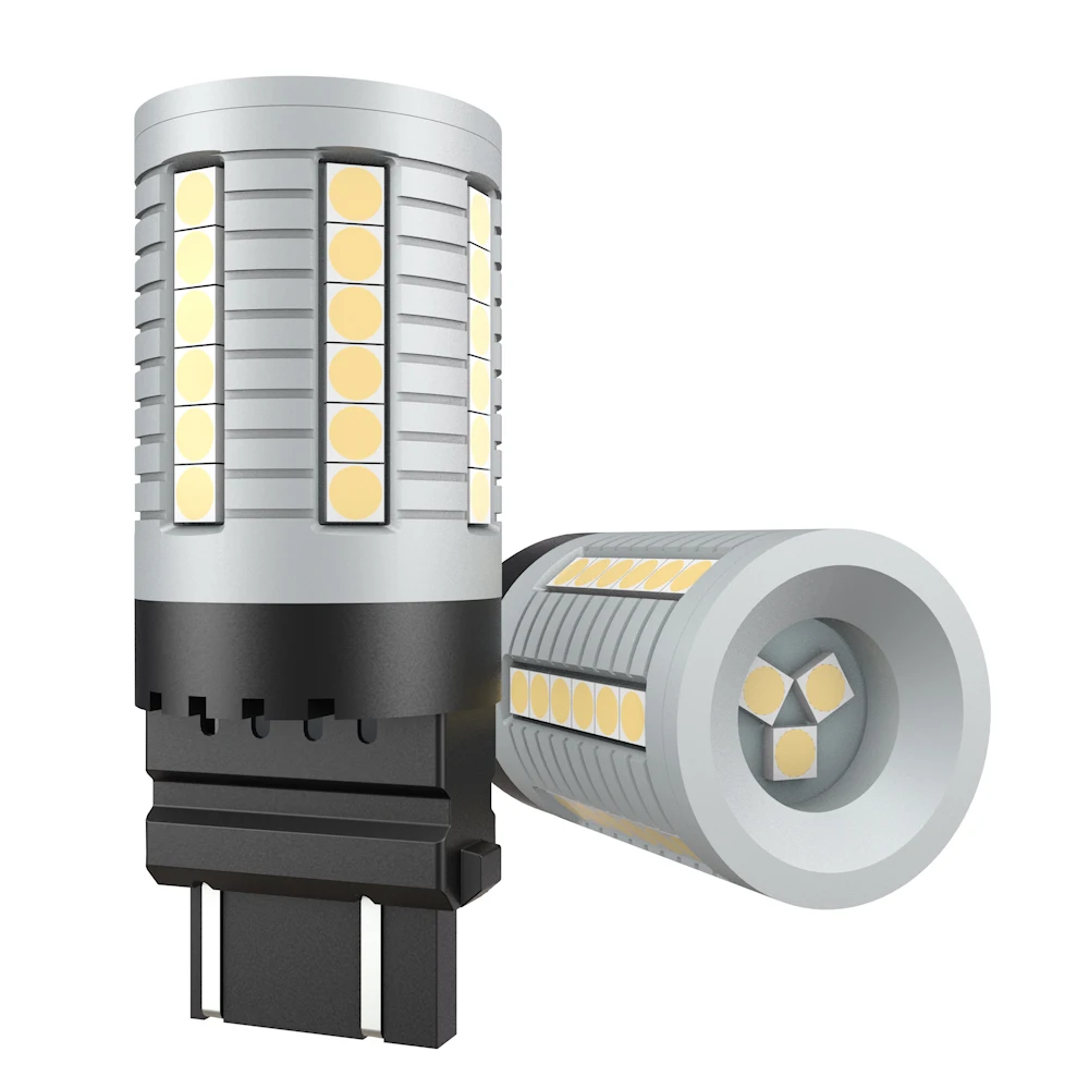 

No Need To Connect External Resistor White 1157 7443 T20 45smd 3030 No Flash Led Red Bright Socket 3157 Bulb Amber Turn Signal