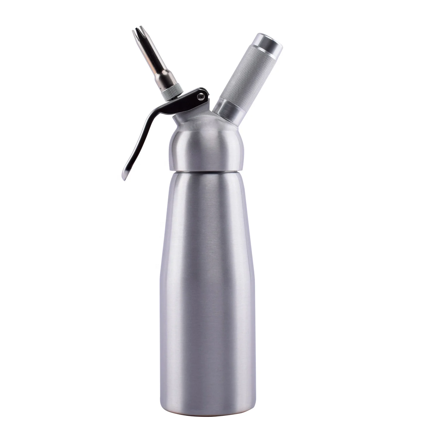 

TUV approved 500ml Aluminum Whipped Cream Dispenser with Stainless Steel Decorating Tips