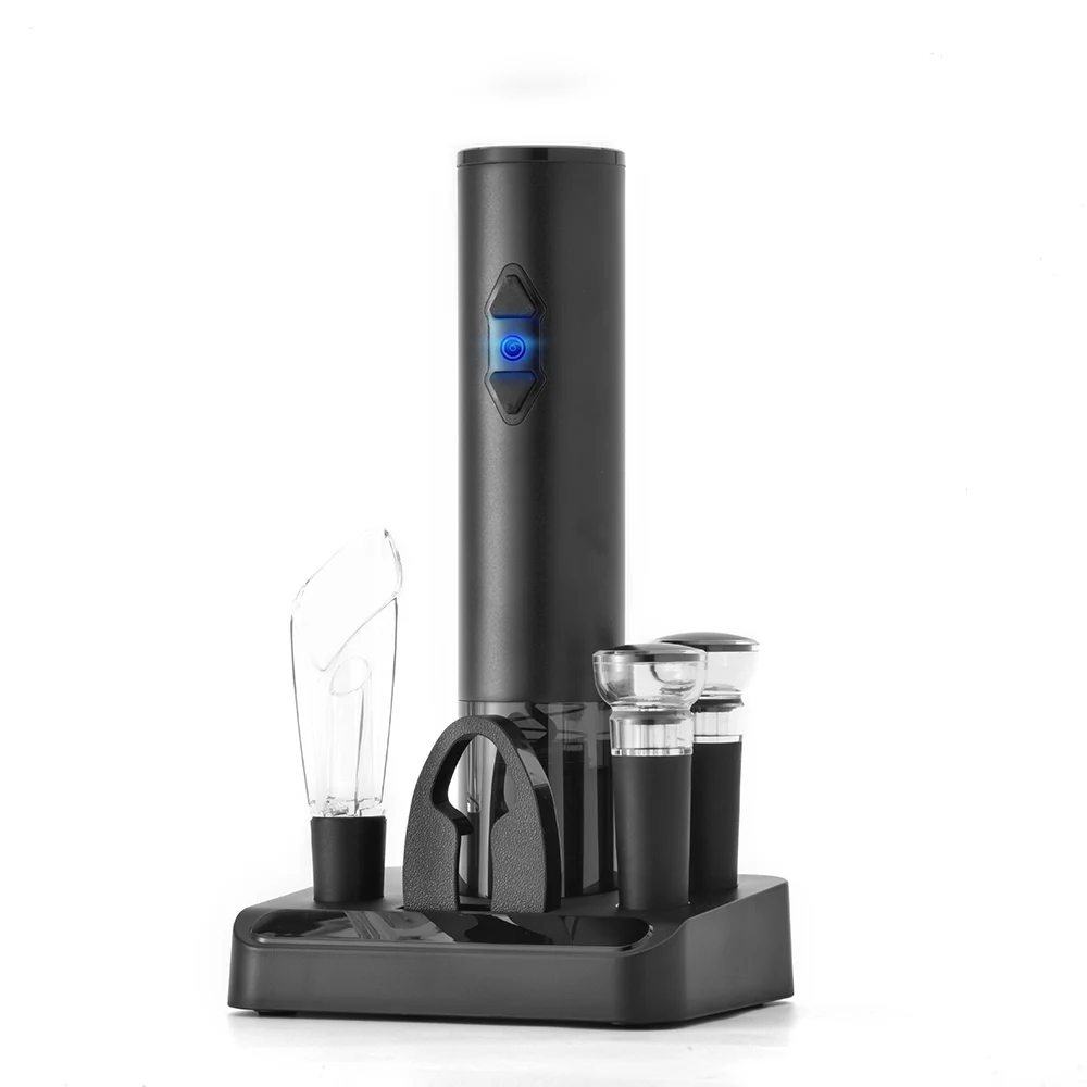 

Wine Accessories Tool Set Wine Bottle Opener Corkscrew Kit, Black/silver