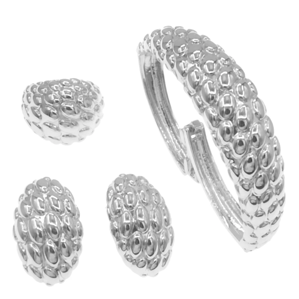 

Hot sale cubic zirconia fashion african earring rings india wedding bridal 18k gold dubai jewelry sets