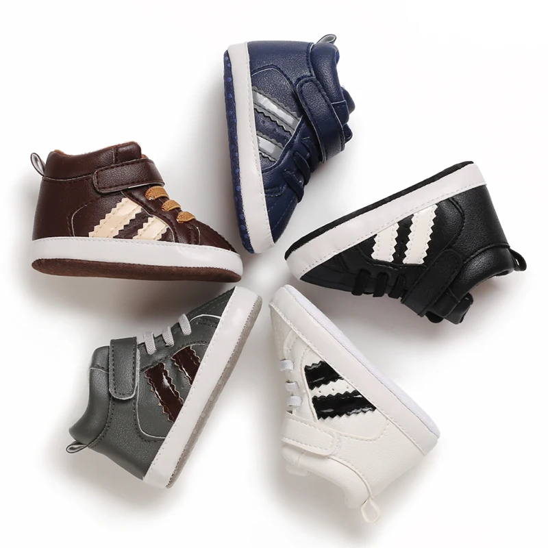 

winter warmly sneaker baby shoes kids indoor shoes with sticker band, Customized color