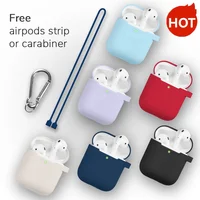 

Amazon Hot Selling item 10 Colors in stock Portable Silicone Case for AirPods Compatible for AirPod Case