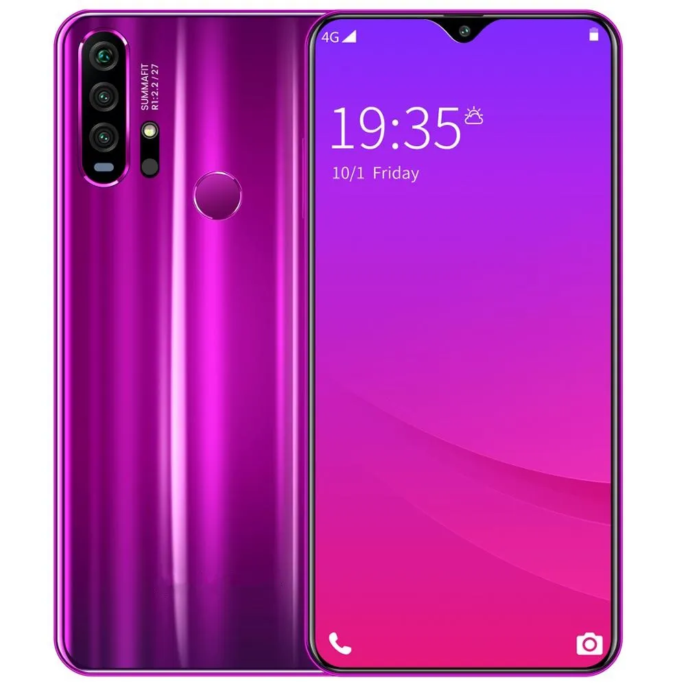 

2021 New Design R30 Pro Smartphone 6.3 Inch with 8GB+256GB Large Memory Cell Phones