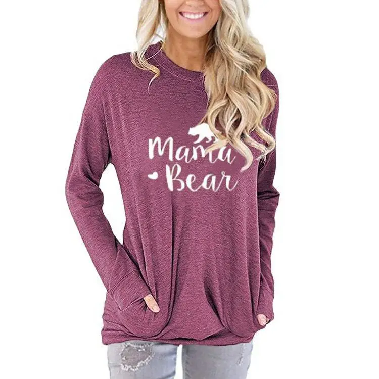 

Letter printed lose o-neck fashion top hotsale women hoodie