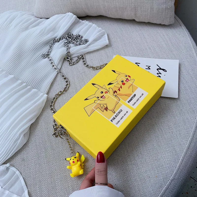 

Hot Sales Pu Leather Cartoon Box Bag Fashion Ladies Lovely Cute Chain Single Shoulder Small Bag for Women
