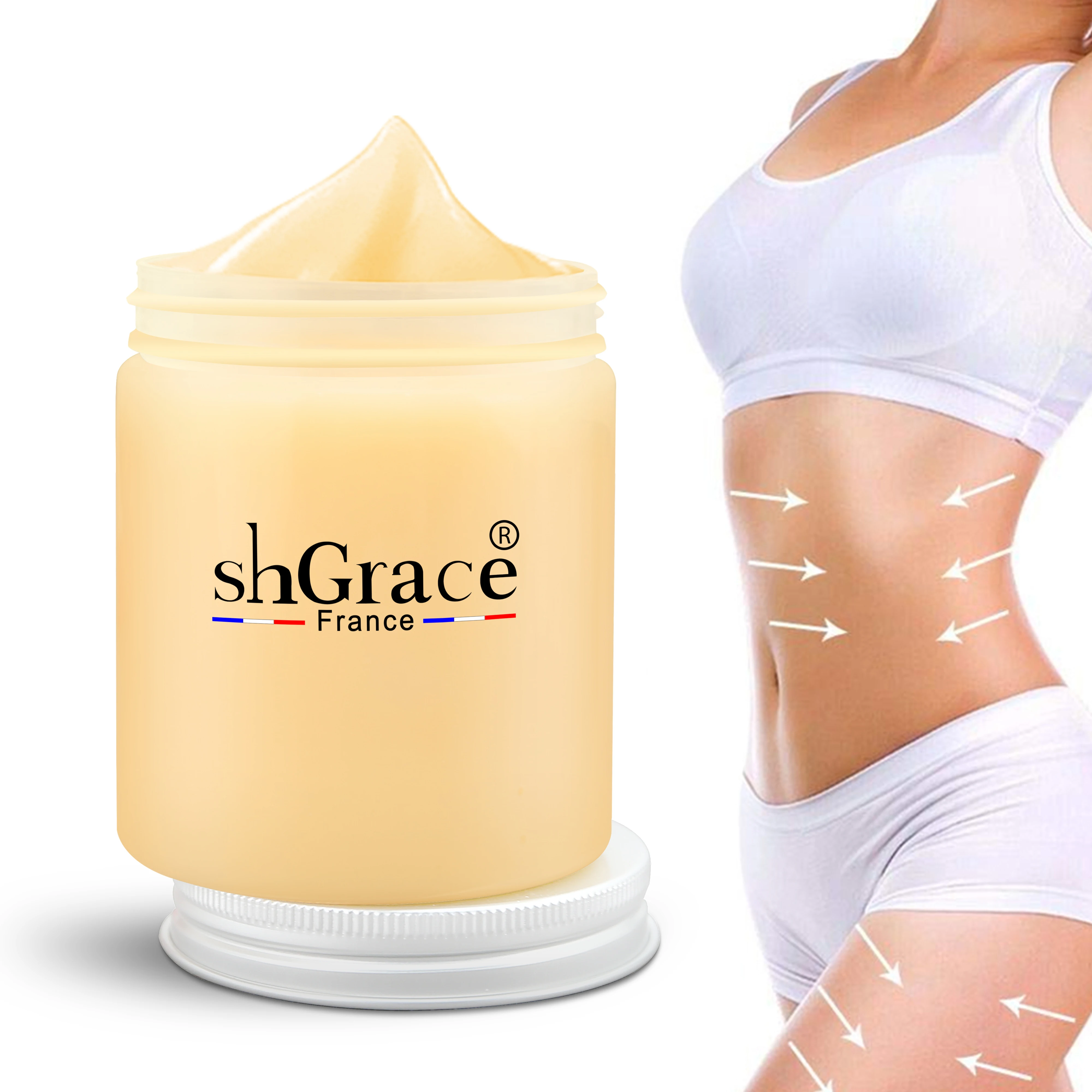 

OEM ODM lose weight massage body slimming cream Fat Burning Cream Body Slimming Cream for sale, Yellow green