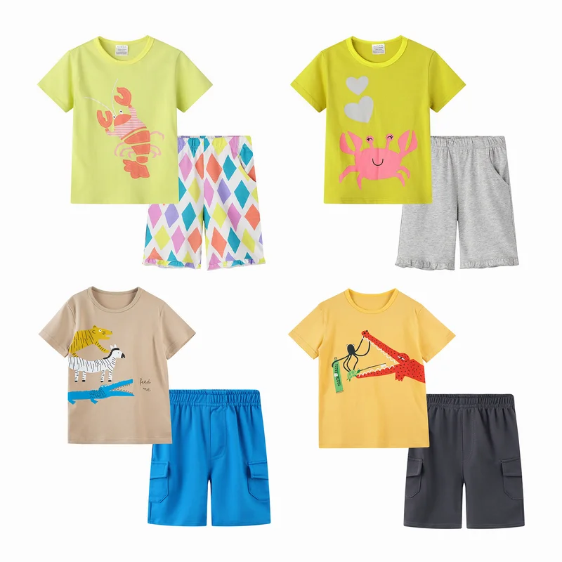 

Cute Pattern Kids Clothing Sets Newborn Baby Clothes Two Piece Pajamas Sets