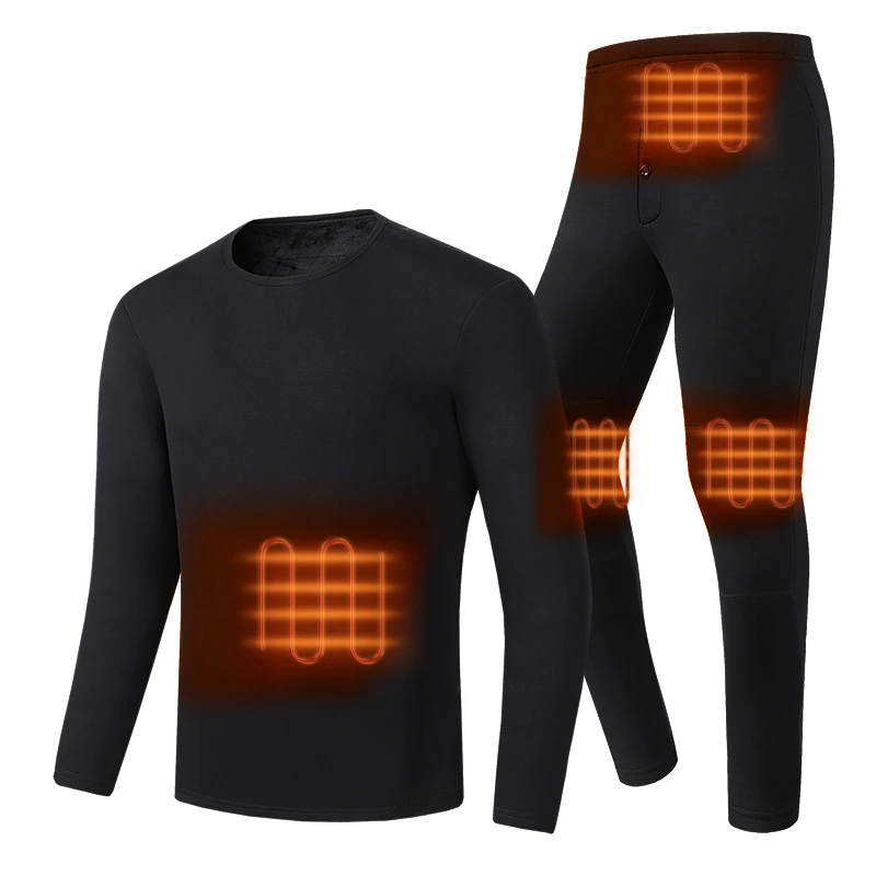 

OEM custom made winter Thermal underwear power bank heating slim personal close-fitted wear Heating clothes, Four color