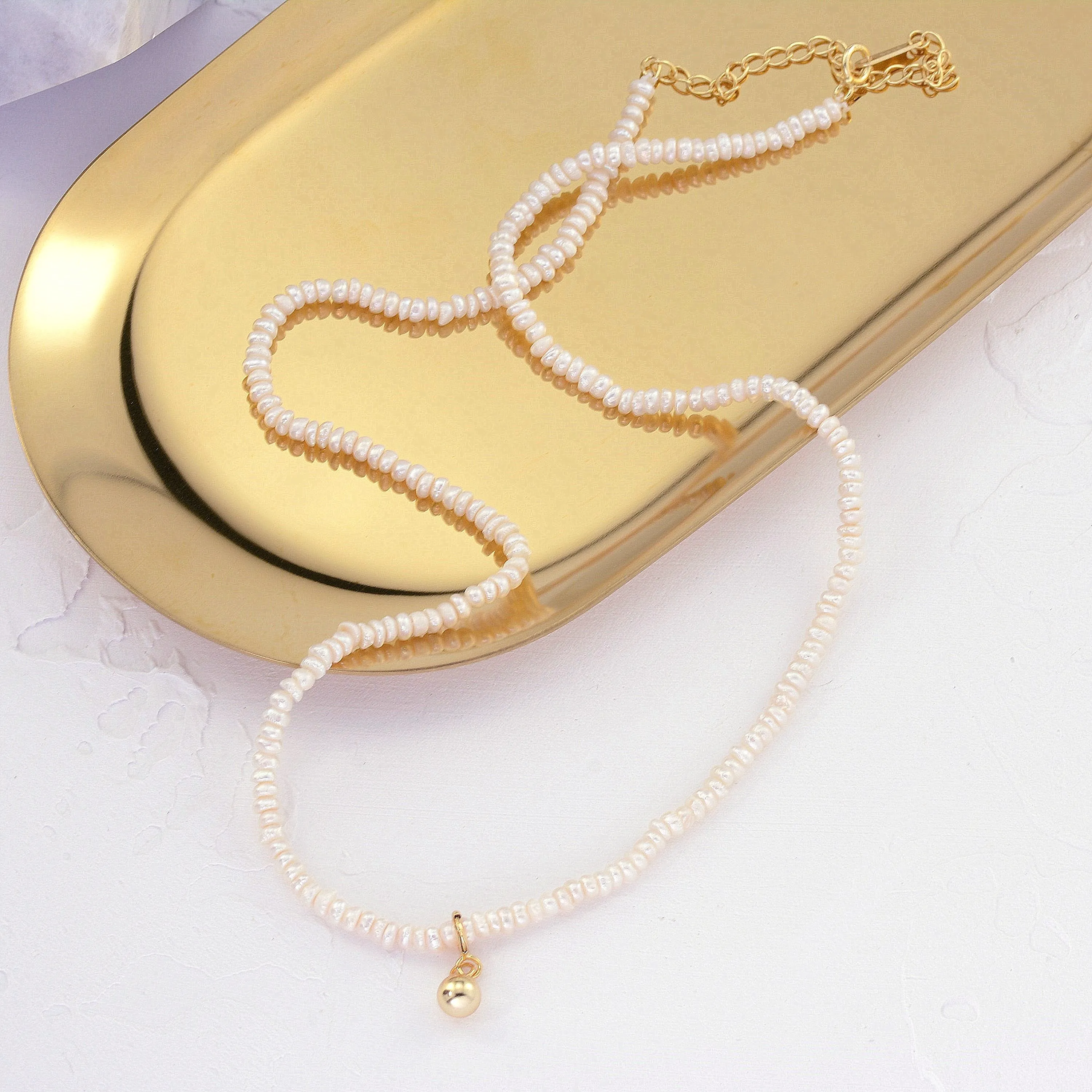 

Latest new fashion design 925 sterling silver pearl jewelry baroque pearl necklace