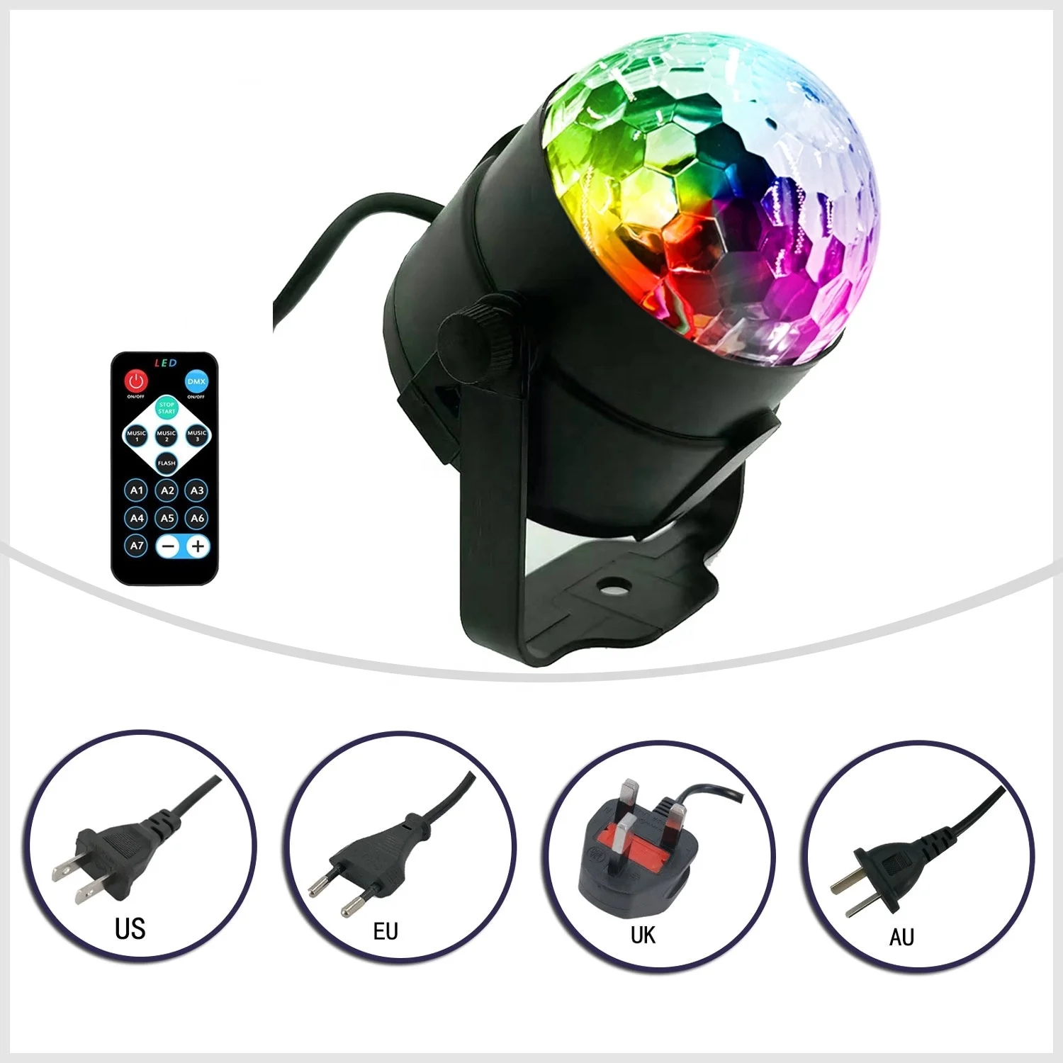 Remote Control Dj Lighting Rotating Hanging Disco Light Mini USB Stage Laser Led Disco Light for House Party