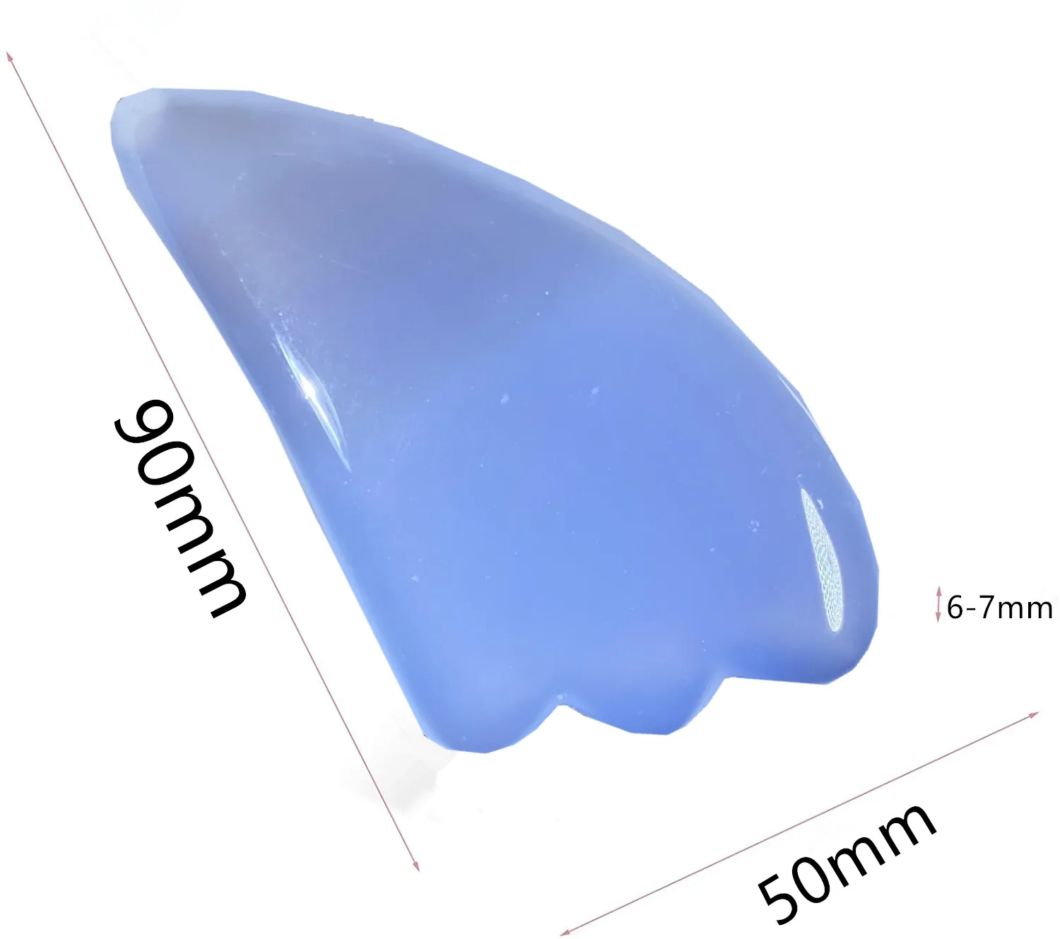 

2021 New Facial Scraping Massage Gua Sha Tools 100% Natural gemstones Lift Tone and Rejuvenate Skin, Sky blue