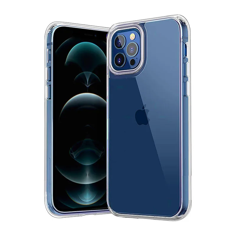 

for iPhone Mobile Covers Phone Cases Premium TPU Crystal Clear Soft Silicone Mobile Case for iPhone 12 Case