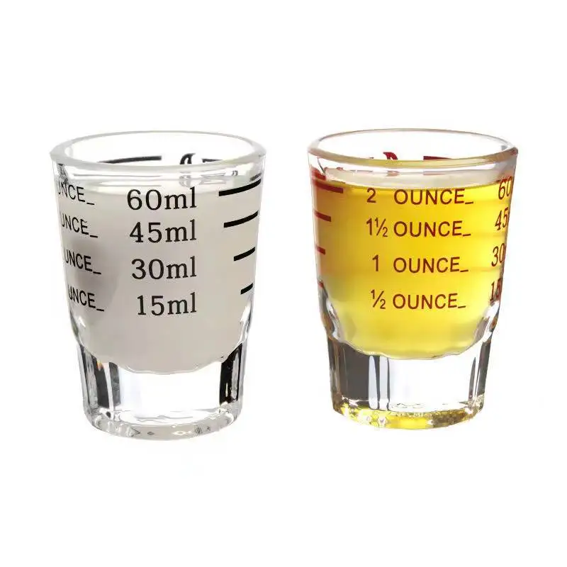 

Borosilicate glass measuring cup measure jigger for espresso coffee  small milk cup