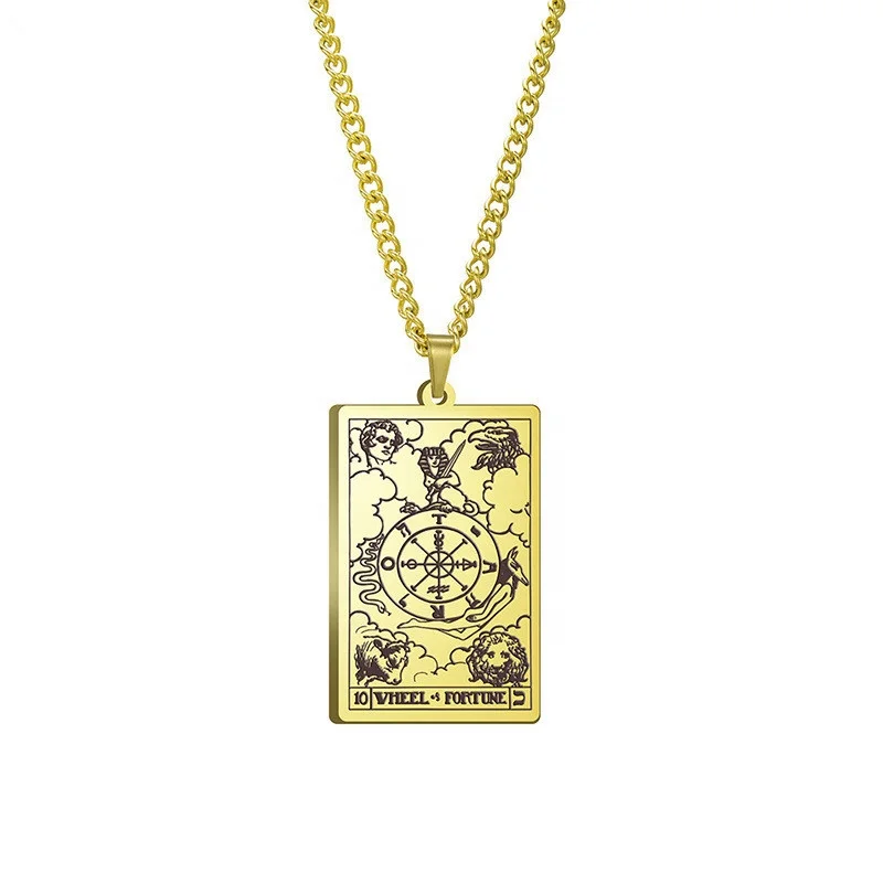 

Salomon Tarot Beast Animal Stainless Steel Men's Neckle Personality Hip-Hop Euro-American Style Item Accessories