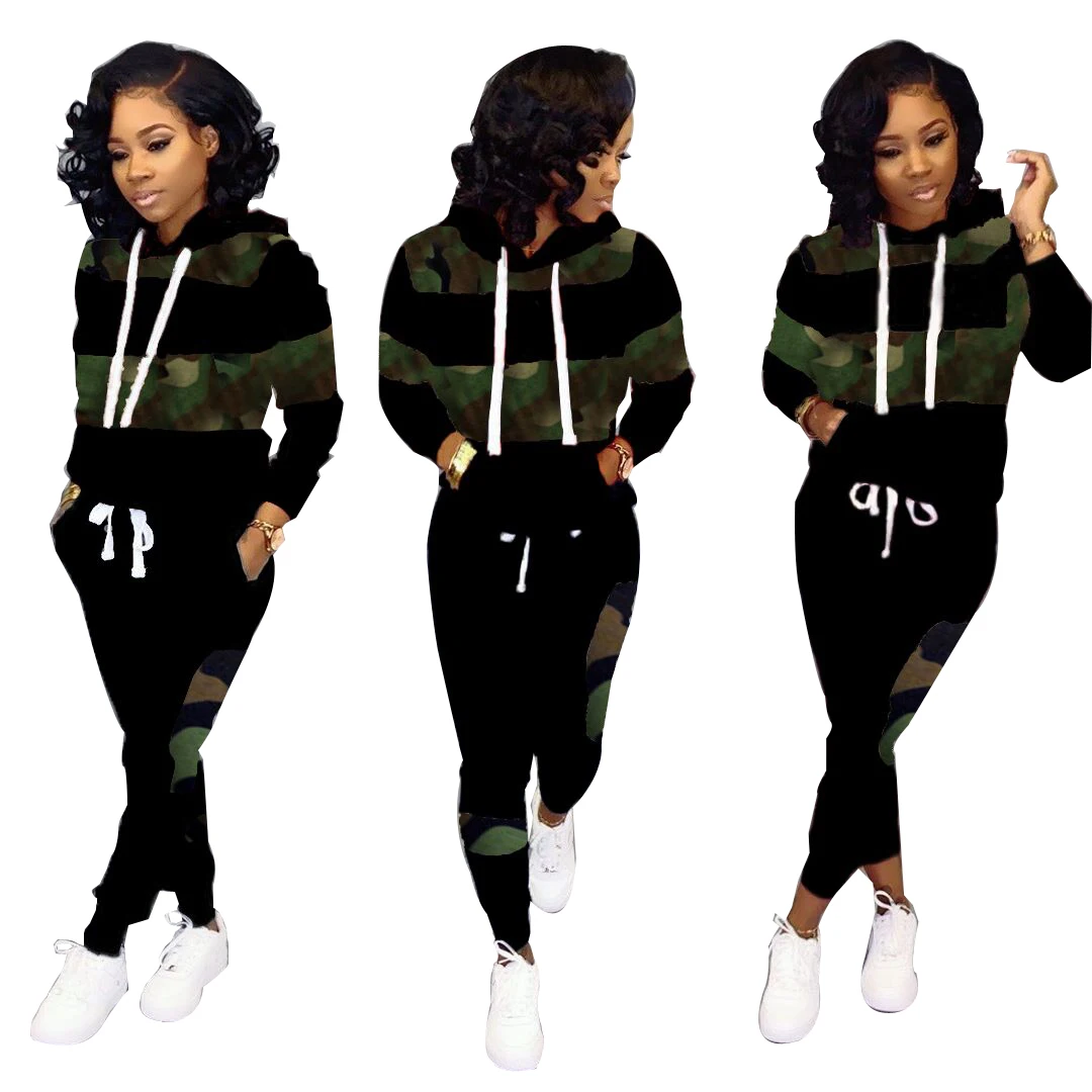 

wholesale camouflage tracksuit custom sweatsuit sports tracksuit hoodies