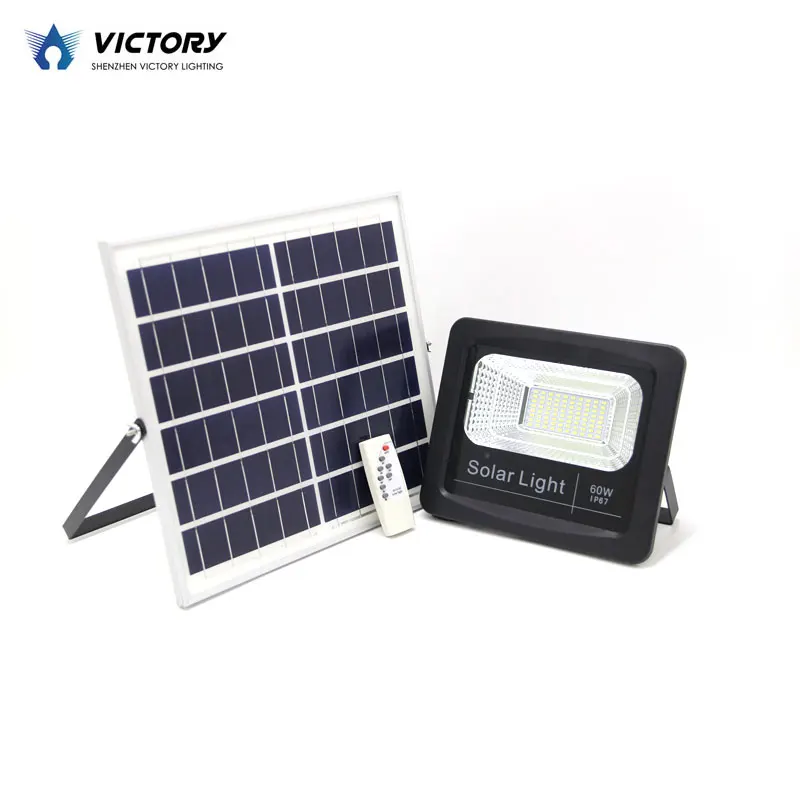 Various Type Of 100w Ip67 100w Rechargeable Floodlight Street Large Led Flood Light Solar Cell
