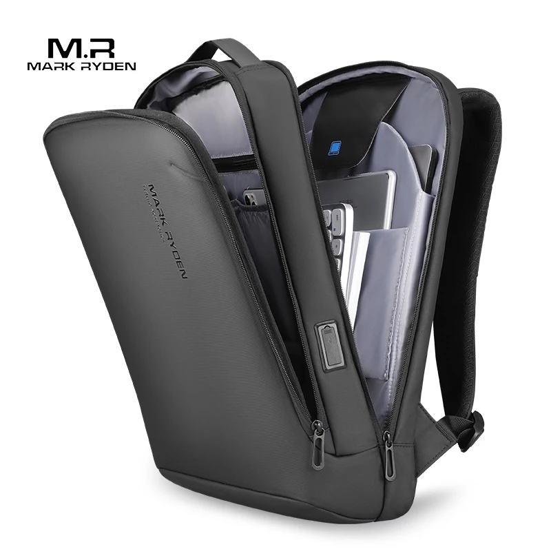 

Mark Ryden polyester durable wholesale rucksack waterproof school laptop computer backpack back pack bags MR9008SJ, Black