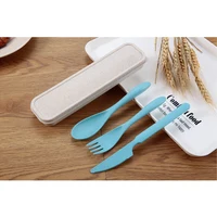 

China Top Manufacturer Popular Plastic Cutlery, Amazon Top Seller 2019 Wheat Plastic Cutlery Set