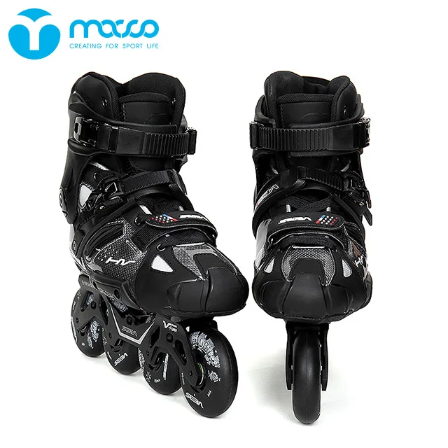 

MACCO SEBA professional artistic inline skate roller blades fitness skates fiber 4 pu wheels Velcro-tape adult