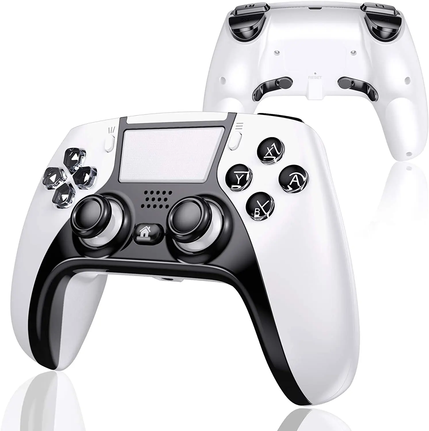 

wireless game controller turbo trigger 1000mAh Battery Touch Pad Audio Jack for ps4 joystick with ps5 design