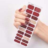 

Factory glitter color 3D nail polish sticker nail supplies