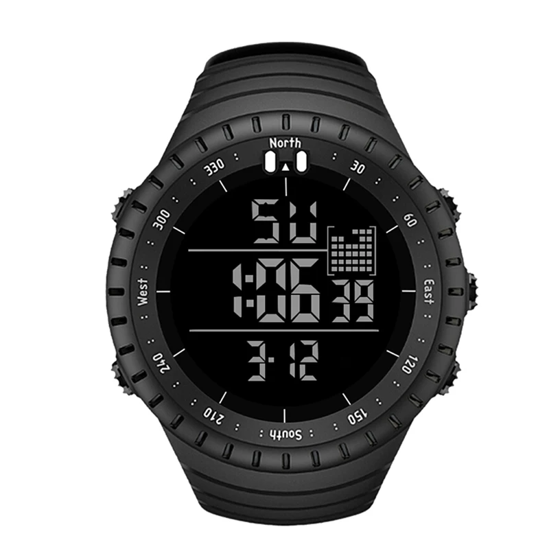 

Free sample outdoor multi-functional digital waterproof sports men's watch unisex sport watch