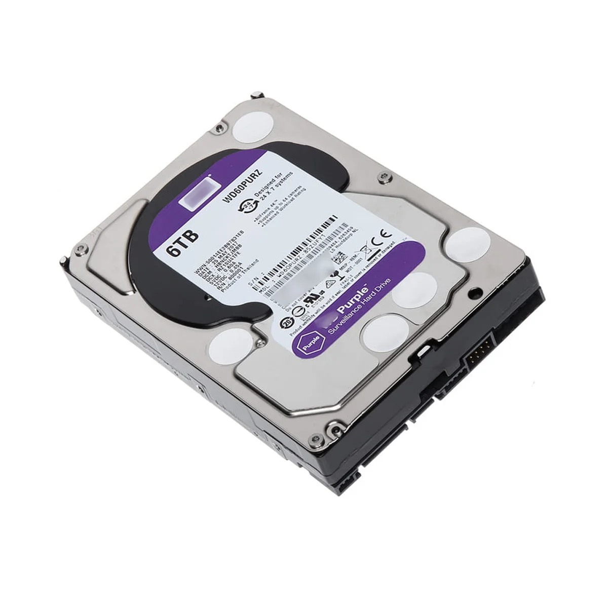 Sata iii 6tb. Жесткий диск WD Purple wd60purz. Жесткий диск WD Purple 6 TB. WD 6tb Surveillance HDD. HDD WD Purple Western Digital 6tb SATA Surveillance.