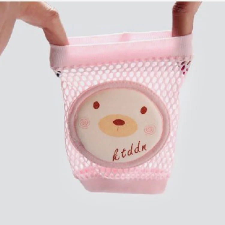 

Cute Mesh Sponge Breathable Baby Safety Crawling Knee Pad For Babies