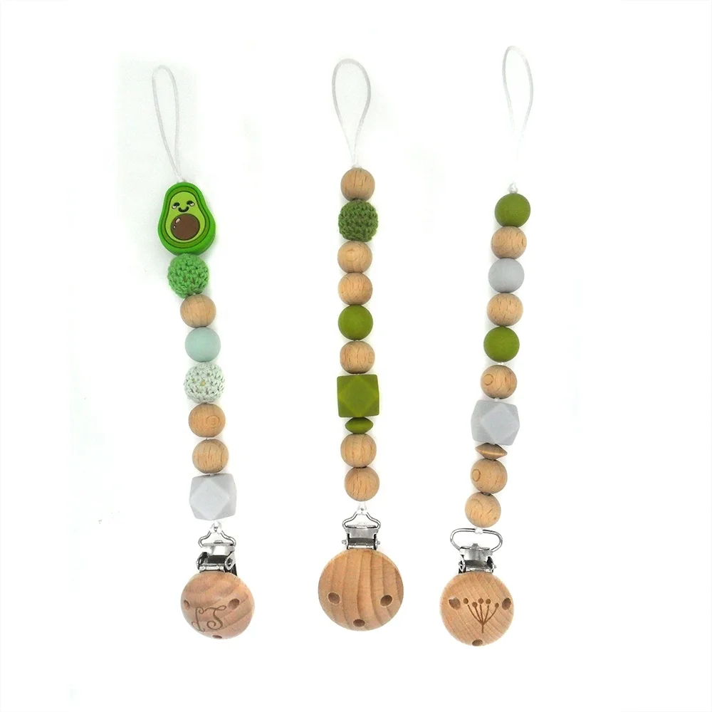 

Baby Soother Clip Pacifier Chain Baby Dummy Chain Pacifier Holder, Much color