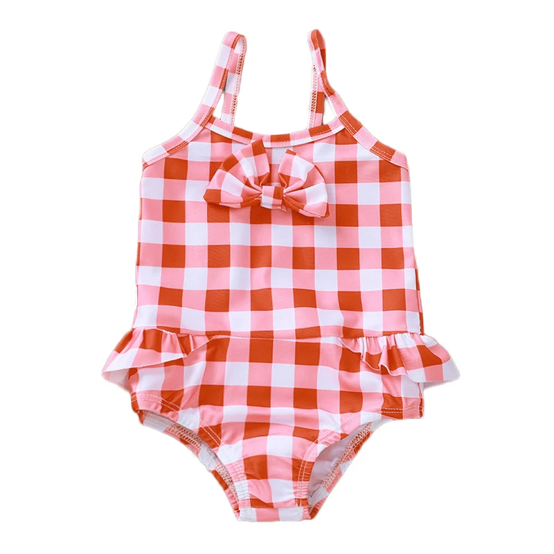

Wholesale comfortable hot sale summer swimwear jumpsuit toddlers children kids girls designer baby clothes