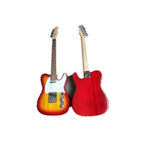 

China cheap musical instruments electric red 6 string guitar