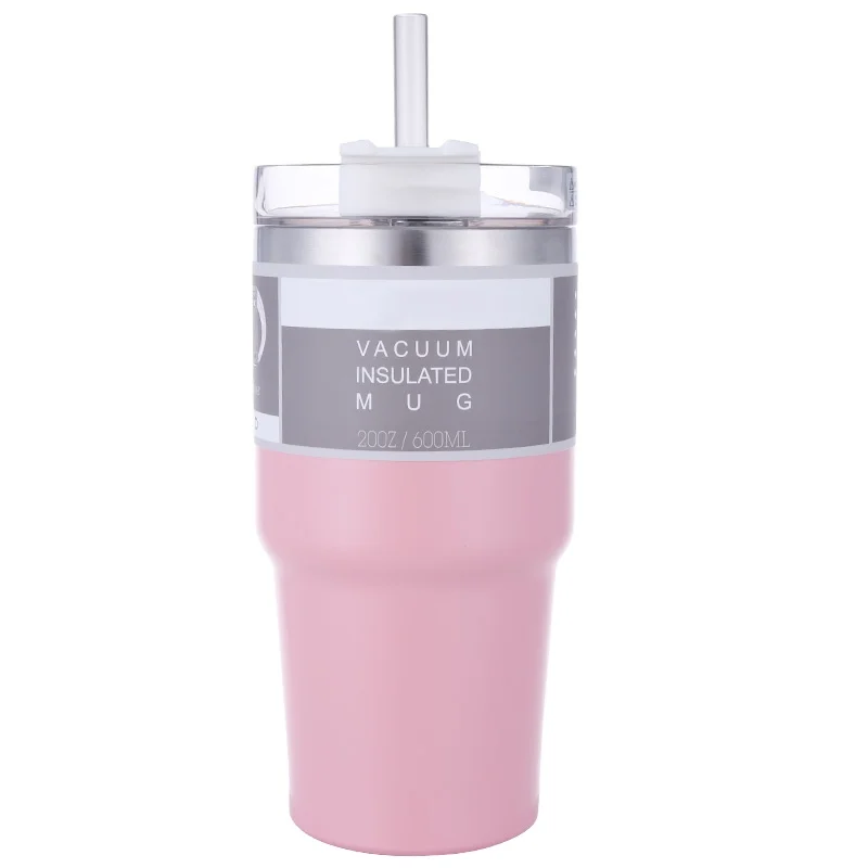 

New Design outdoor tumbler with straw customized stainless steel cup thermal camping tumbler, Black/white/orange/blue or customized