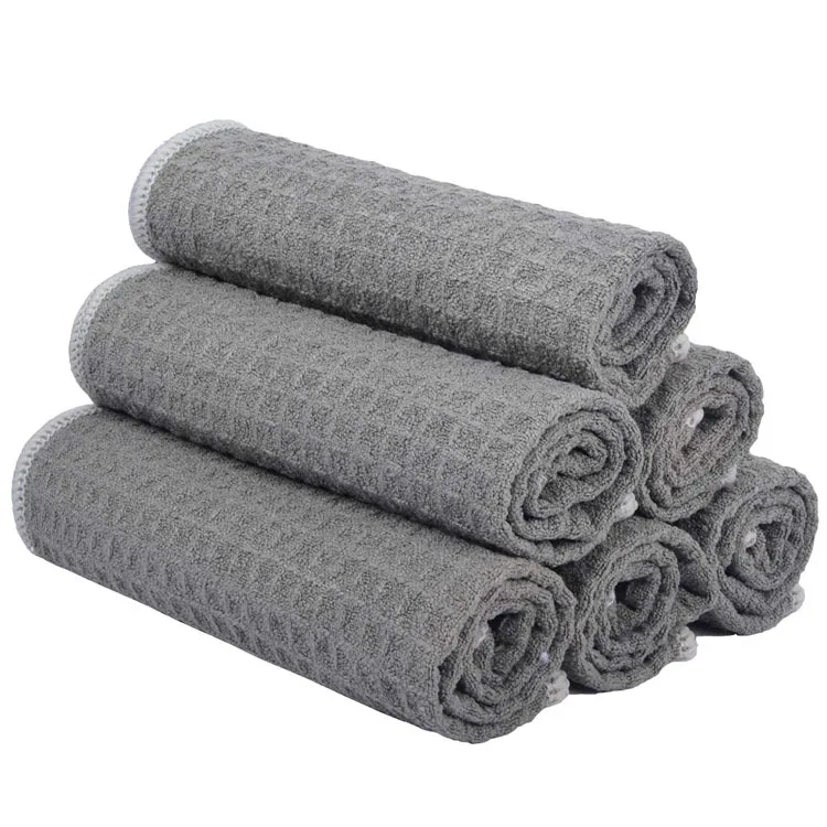High Absorbent Waffle Kitchen Towel Microfiber Waffle Weave Drying Towel Buy Waffle Towel