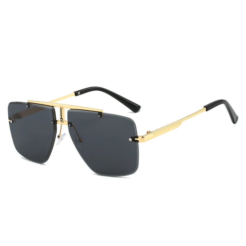 

Metal Can Be Customized Men's Sunglasses Rimless Riding Driving Glasses UV Protection Oversized Shades Sunglasses for Women