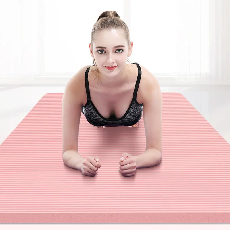 

185*80CM High Quality NBR for Pilates Gymnastics mat Weight Fitness Exercise Pad Women Sport Yoga Mat