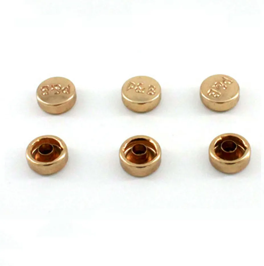 Custom Engraved Logo Metal Rivets For Leather Bags High Quality Metal