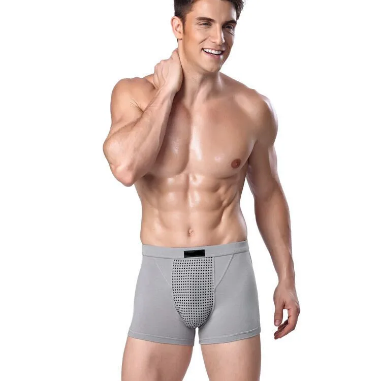 

High Quality health anionic magnetic therapy materials men underwear for teenage boys magnetic, Red/gray/black