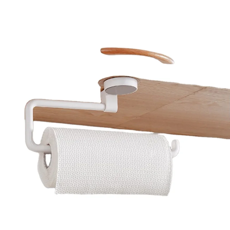 

Bathroom Storage traceless towel shelf cabinet Kitchen paper roll rack towel racks