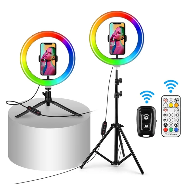 

Wholesale 10 14 16 Inch Rgb Ring Light With Tripod Stand 18 Inch, Black
